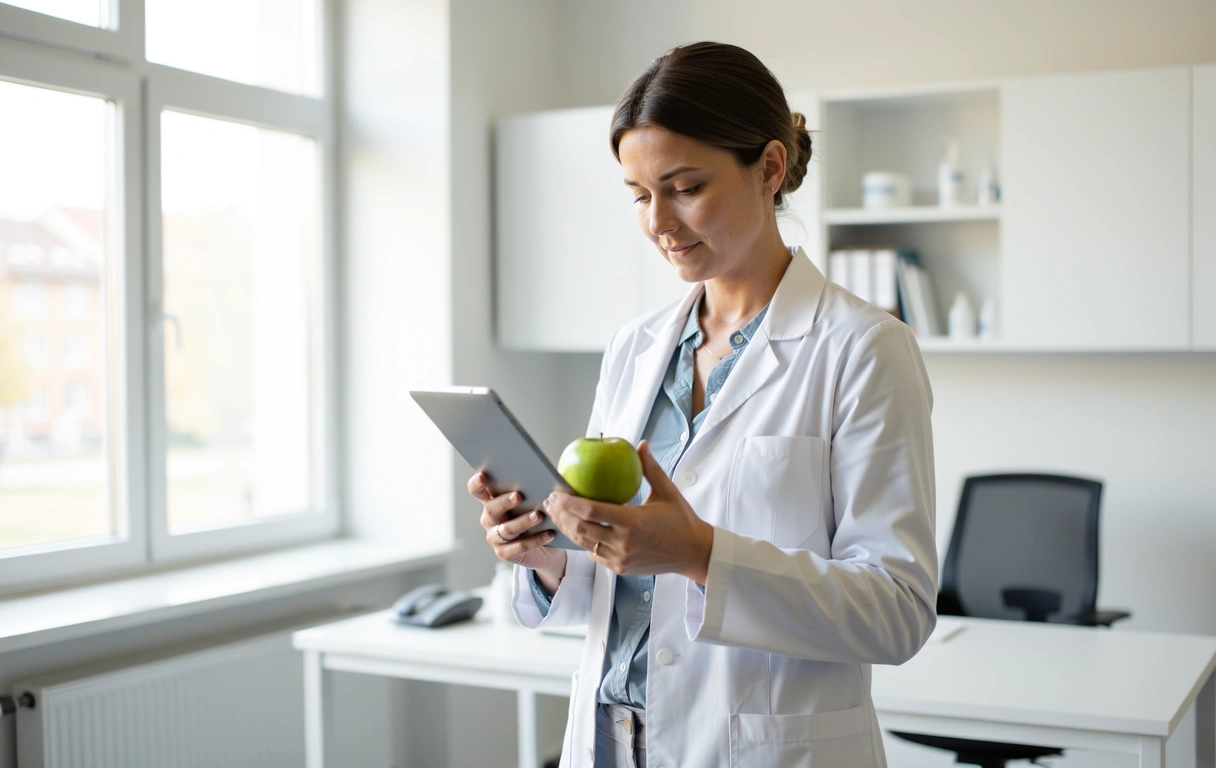 Nutriční specialista při práci